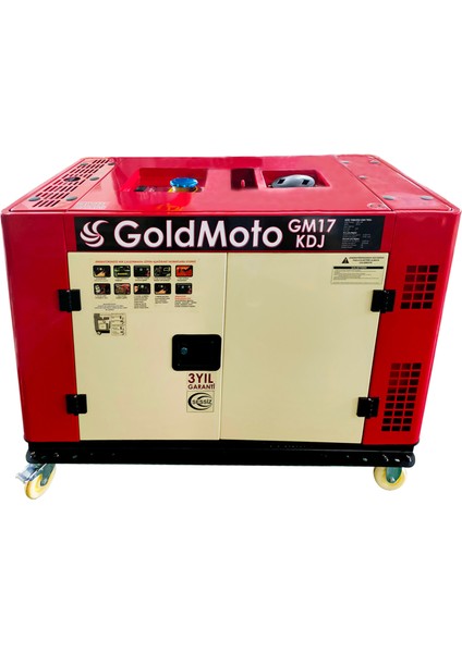 GM17KDJ Dizel Monofaze Marşlı Kabinli Jeneratör 17 Kva