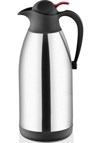 By Cooker 2 Litre Paslanmaz Çelik Termos Çift Katmanlı Çay Kahve Termosu
