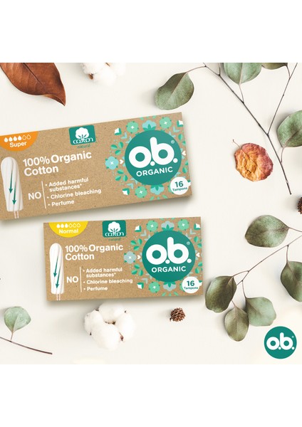 O.b Organic Normal Tampon 16'lı Paket