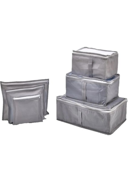 3 Adet - 6'lı Valiz Düzenleyici Set