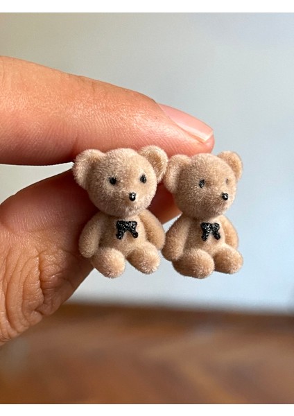 Pelus Ayıcıklı Ayıcık Figürlü Ayı Çift Küpe