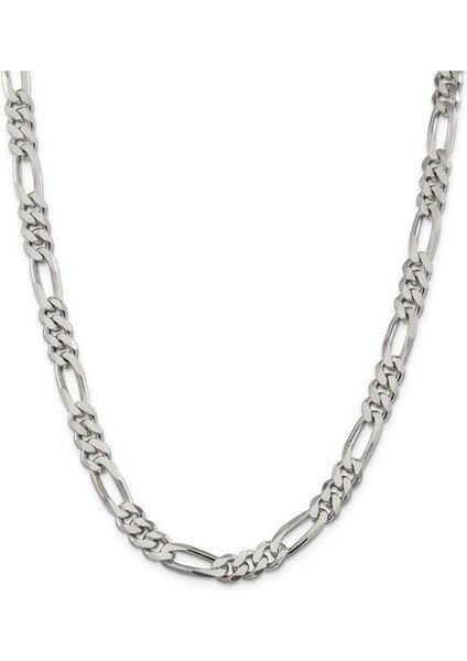 925 Ayar Gümüş Erkek Figaro Zincir Kolye 60 cm