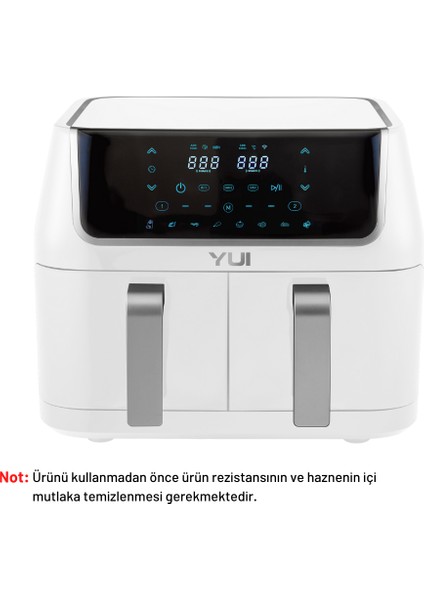 M40 Maxifry Dokunmatik Ekran (5+5) 10LT Çift Hazneli Airfryer Yağsız Fritöz 1800W