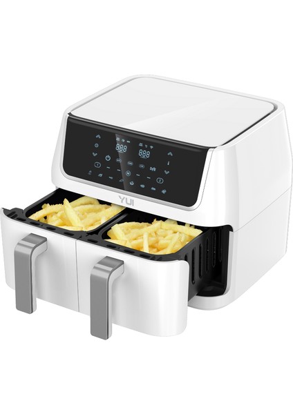 M40 Maxifry Dokunmatik Ekran (5+5) 10LT Çift Hazneli Airfryer Yağsız Fritöz 1800W