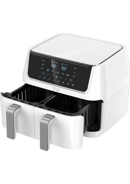 M40 Maxifry Dokunmatik Ekran (5+5) 10LT Çift Hazneli Airfryer Yağsız Fritöz 1800W