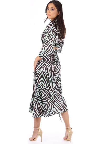 MODATALİKA Kadın Zebra Desenli İkili Takım modelleri