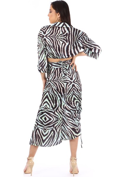 MODATALİKA Kadın Zebra Desenli İkili Takım fırsatları