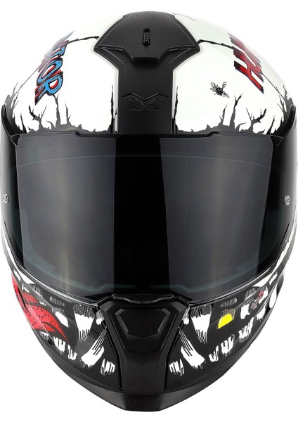 SX.100R Hungry Mıles Beyaz Kask Siyah Cam fırsatları