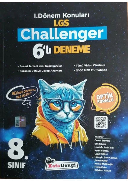 Kafa Dengi Yayınları 8.Sınıf LGS Challenger 1.dönem 6'lı Deneme - LGS Ilk Dönem