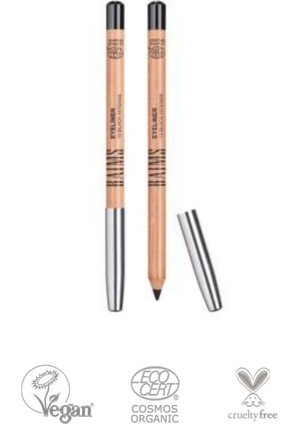 Eyeliner Black Intence (Organik Vegan Göz Kalemi)
