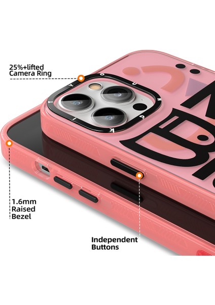 iPhone 14 Pro Uyumlu Kılıf Mutlu Mod Figürlü Youngkit Happy Mood Serisi Kapak