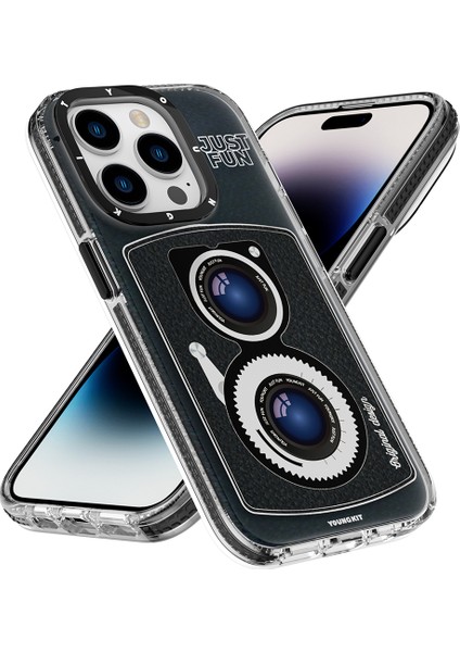 iPhone 14 Pro Uyumlu Kılıf Magsafe Şarj Özellikli Lens Figürlü Youngkit Art Film Serisi Kapak fiyatları