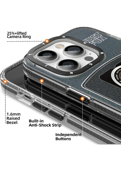 iPhone 14 Pro Uyumlu Kılıf Magsafe Şarj Özellikli Lens Figürlü Youngkit Art Film Serisi Kapak modelleri