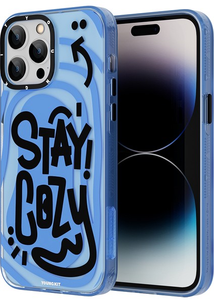 iPhone 14 Pro Uyumlu Kılıf Mutlu Mod Figürlü Youngkit Happy Mood Serisi Kapak