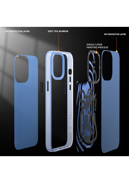 iPhone 14 Pro Uyumlu Kılıf Mutlu Mod Figürlü Youngkit Happy Mood Serisi Kapak fırsatları