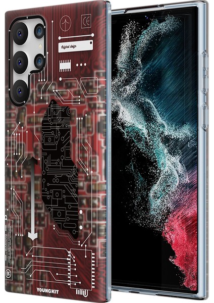 Galaxy S22 Ultra Uyumlu Kılıf Youngkit Technology Serisi Kapak