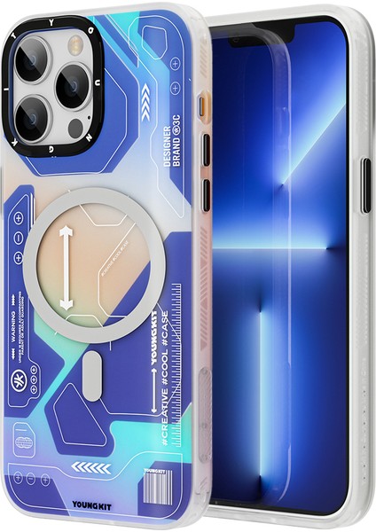 iPhone 12 Pro Max Uyumlu Kılıf Magsafe Şarj Özellikli Youngkit Metaverse Serisi Kapak