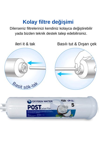 Oxygen Water Vontron Membranlı 15 Aşamalı Antibakteriyel Çelik Su Tanklı Su Arıtma Cihazı