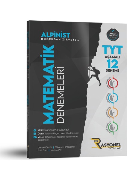 Rasyonel Yayınları TYT Matematik 12'li Deneme Seti (Alpinist Serisi)