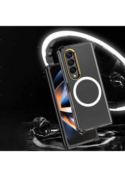 Samsung Galaxy Z Fold4 5g Için Magsafe Telefon Kılıfı ile Uyumlu Gkk, Temperli Cam Film ile Şok Yumuşak Tpu Kapak Anti-Drop Ince Telefon Kılıfı (Yurt Dışından) fiyatları