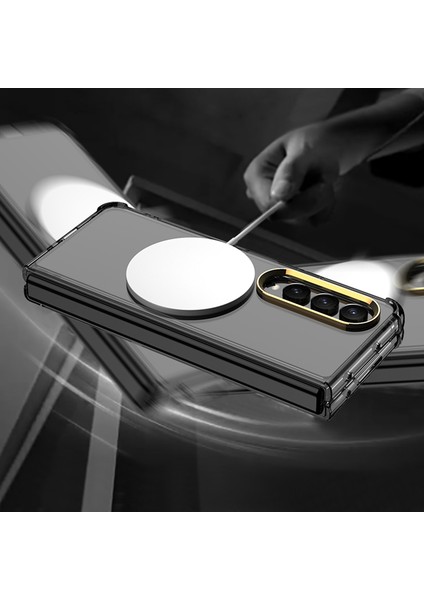 Samsung Galaxy Z Fold4 5g Için Magsafe Telefon Kılıfı ile Uyumlu Gkk, Temperli Cam Film ile Şok Yumuşak Tpu Kapak Anti-Drop Ince Telefon Kılıfı (Yurt Dışından) modelleri