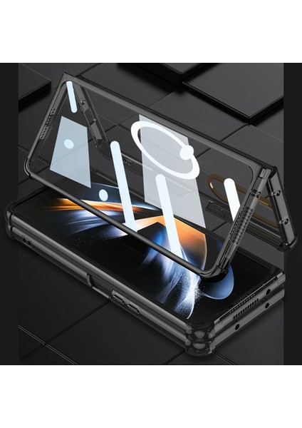 Samsung Galaxy Z Fold4 5g Için Magsafe Telefon Kılıfı ile Uyumlu Gkk, Temperli Cam Film ile Şok Yumuşak Tpu Kapak Anti-Drop Ince Telefon Kılıfı (Yurt Dışından) indirimleri