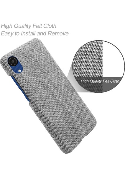 Samsung Galaxy A23E Çizgiye Karşı Çizelge Anti Cep Telefon Kılıfı Kabuk Düz Renk Sert Pc+Bez Telefon Kapağı (Yurt Dışından) fırsatları