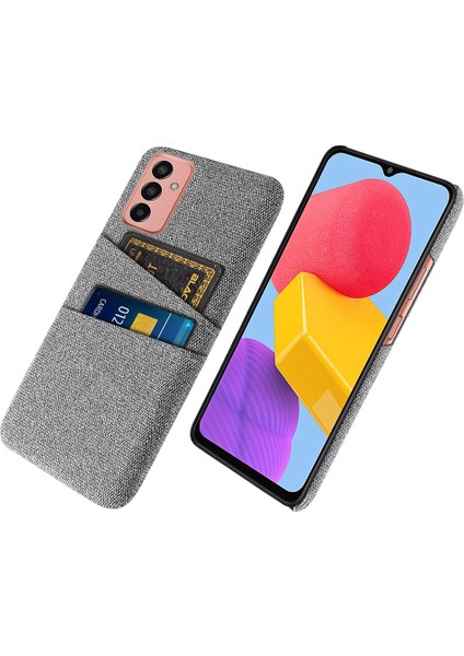 Samsung Galaxy M13 Için 4g Kumaş Doku Telefon Kılıfı Düşme Önleme Çift Kart Yuvaları Pc Koruyucu Arka Kapak (Yurt Dışından)