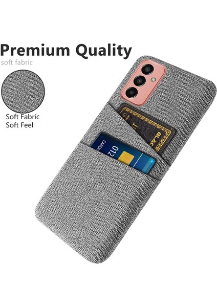 Samsung Galaxy M13 Için 4g Kumaş Doku Telefon Kılıfı Düşme Önleme Çift Kart Yuvaları Pc Koruyucu Arka Kapak (Yurt Dışından) fiyatları