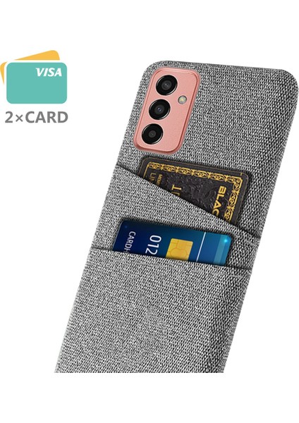 Samsung Galaxy M13 Için 4g Kumaş Doku Telefon Kılıfı Düşme Önleme Çift Kart Yuvaları Pc Koruyucu Arka Kapak (Yurt Dışından) modelleri