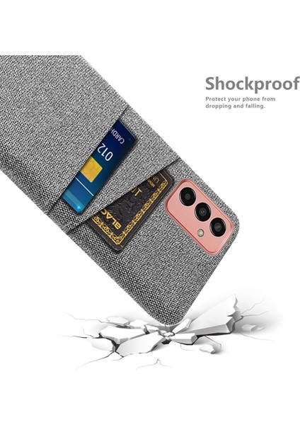 Samsung Galaxy M13 Için 4g Kumaş Doku Telefon Kılıfı Düşme Önleme Çift Kart Yuvaları Pc Koruyucu Arka Kapak (Yurt Dışından) fırsatları