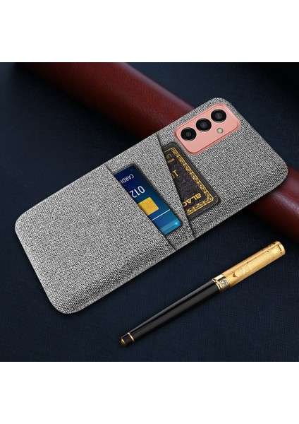 Samsung Galaxy M13 Için 4g Kumaş Doku Telefon Kılıfı Düşme Önleme Çift Kart Yuvaları Pc Koruyucu Arka Kapak (Yurt Dışından) indirimleri