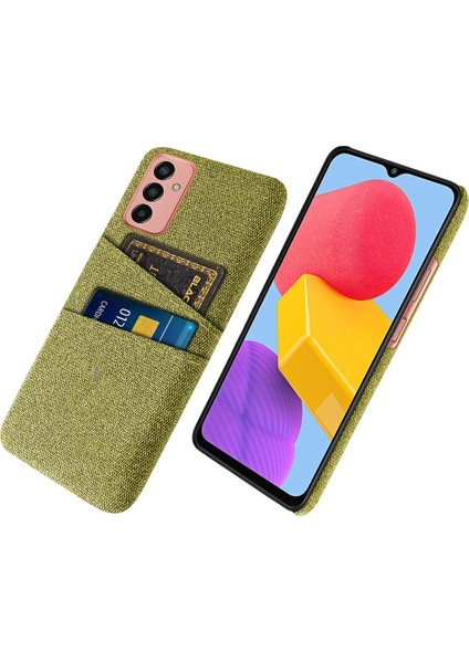 Samsung Galaxy M13 Için 4g Kumaş Doku Telefon Kılıfı Düşme Önleme Çift Kart Yuvaları Pc Koruyucu Arka Kapak (Yurt Dışından)