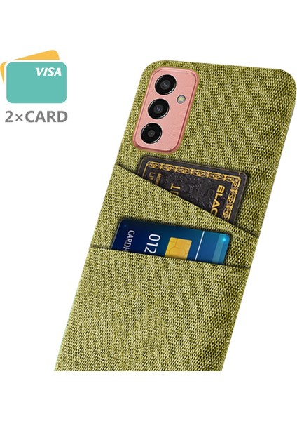 Samsung Galaxy M13 Için 4g Kumaş Doku Telefon Kılıfı Düşme Önleme Çift Kart Yuvaları Pc Koruyucu Arka Kapak (Yurt Dışından) modelleri