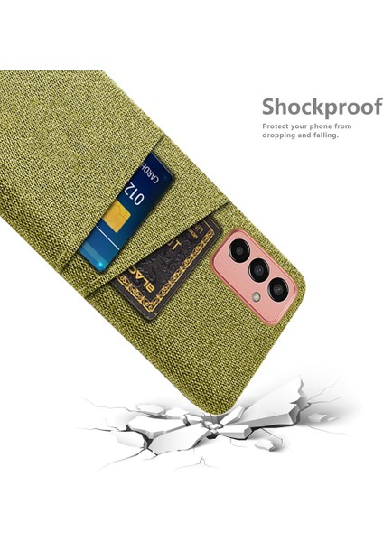 Samsung Galaxy M13 Için 4g Kumaş Doku Telefon Kılıfı Düşme Önleme Çift Kart Yuvaları Pc Koruyucu Arka Kapak (Yurt Dışından) fırsatları