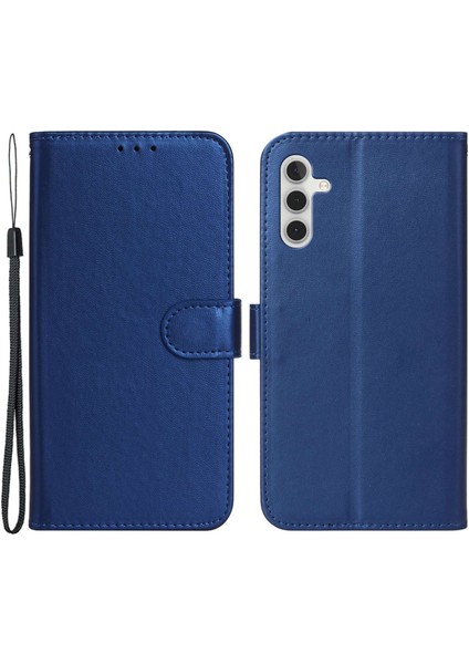 Samsung Galaxy A14 5g Için Kart Yuvalı Cep Telefonu Örtüsü, Koyu Renk Şok Geçirmez Pu Deri Telefon Kılıf Stand Straps (Yurt Dışından)