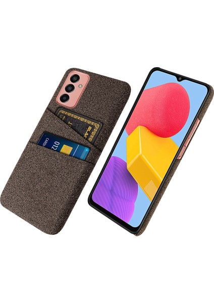 Samsung Galaxy M13 Için 4g Kumaş Doku Telefon Kılıfı Düşme Önleme Çift Kart Yuvaları Pc Koruyucu Arka Kapak (Yurt Dışından)