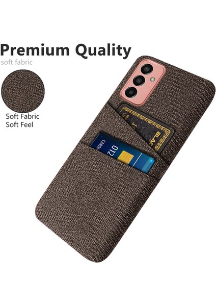 Samsung Galaxy M13 Için 4g Kumaş Doku Telefon Kılıfı Düşme Önleme Çift Kart Yuvaları Pc Koruyucu Arka Kapak (Yurt Dışından) fiyatları
