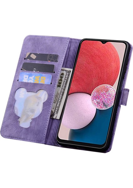 Samsung Galaxy A14 Için 5g Pu Deri Cüzdan Flip Case Baskılı Kiraz Çiçeği Kedi Katlama Stand Manyetik Kapak Kayış (Yurt Dışından) modelleri