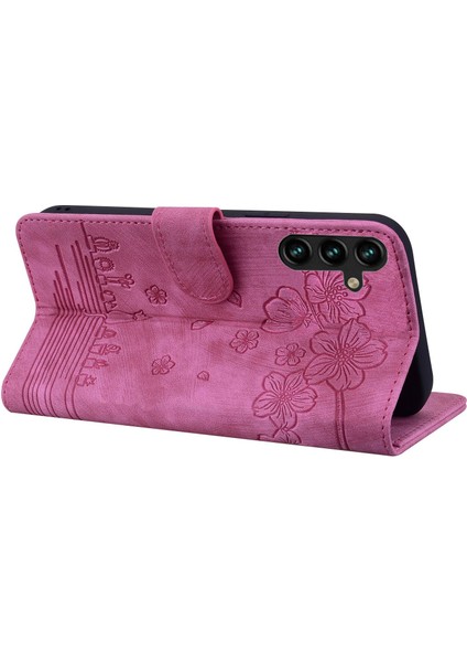 Samsung Galaxy A14 Için 5g Pu Deri Cüzdan Flip Case Baskılı Kiraz Çiçeği Kedi Katlama Stand Manyetik Kapak Kayış (Yurt Dışından) fırsatları