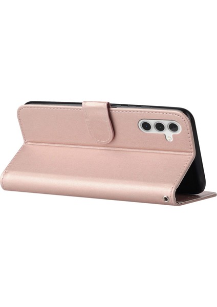 Samsung Galaxy A14 5g Için Kart Yuvalı Cep Telefonu Örtüsü, Koyu Renk Şok Geçirmez Pu Deri Telefon Kılıf Stand Straps (Yurt Dışından) indirimleri
