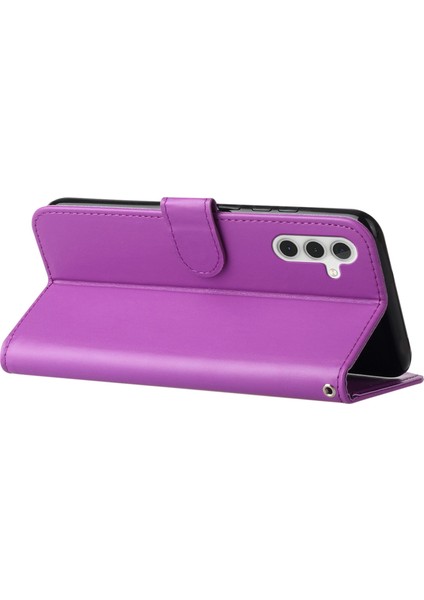 Samsung Galaxy A14 5g Için Kart Yuvalı Cep Telefonu Örtüsü, Koyu Renk Şok Geçirmez Pu Deri Telefon Kılıf Stand Straps (Yurt Dışından) indirimleri
