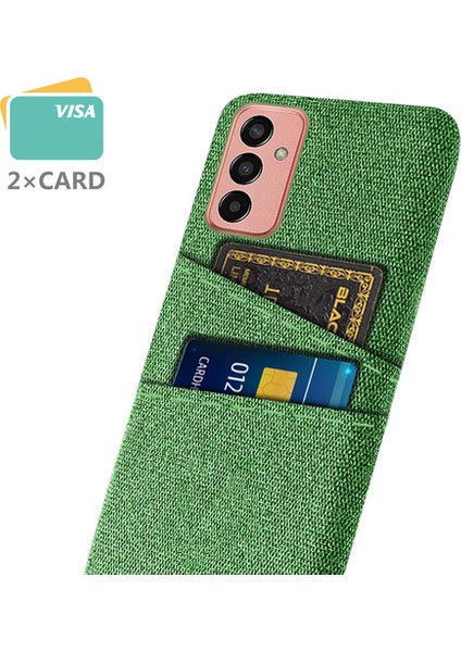 Samsung Galaxy M13 Için 4g Kumaş Doku Telefon Kılıfı Düşme Önleme Çift Kart Yuvaları Pc Koruyucu Arka Kapak (Yurt Dışından) modelleri