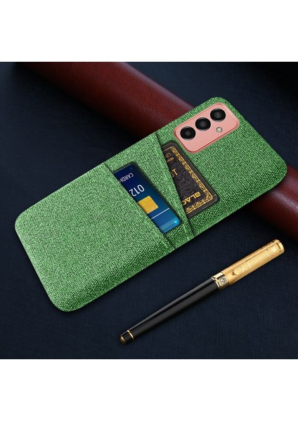 Samsung Galaxy M13 Için 4g Kumaş Doku Telefon Kılıfı Düşme Önleme Çift Kart Yuvaları Pc Koruyucu Arka Kapak (Yurt Dışından) indirimleri