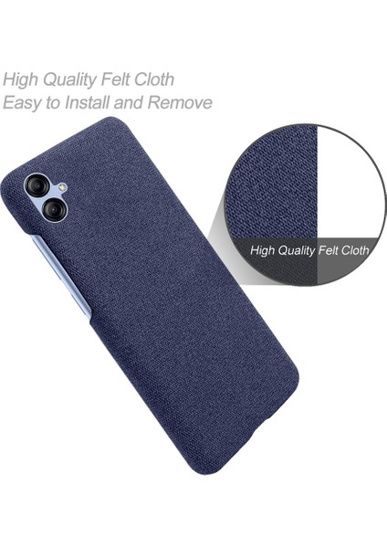 Samsung Galaxy A04 4g (164.4 x 76.3 x 9.1 Mm) Cep Telefonu Kasası Koruyucusu Kabuk Düz Renkli Sert Pc+Bez Telefon Kapağı (Yurt Dışından) fırsatları
