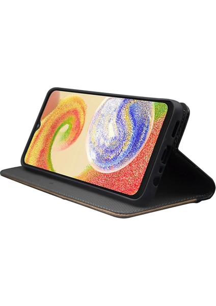 Samsung Galaxy A23 4g / A23 5g (Global Sürüm) Renk Ekleme Pu Deri Kart Yuvaları Kapak Ayarlanabilir Stand Manyetik Kapatma Flip Telefon Kılıfı (Yurt Dışından)