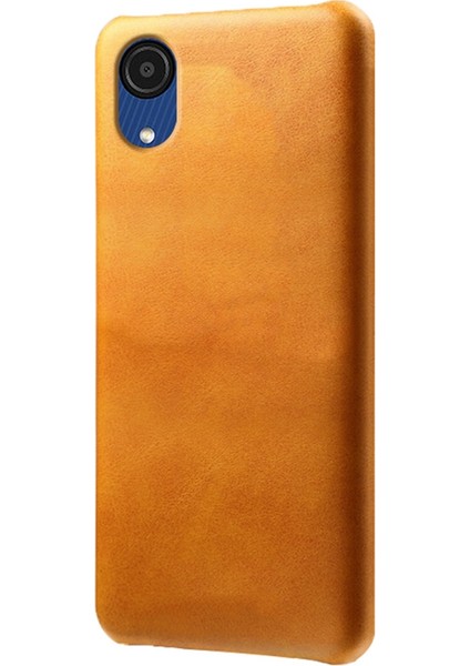 Samsung Galaxy A23E Cep Telefonu Kapağı Çekmeye Dayanıklı Dokulu Pu Deri Kaplamalı Pc Telefon Kılıfı (Yurt Dışından)