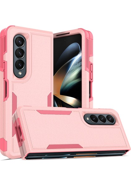 Samsung Galaxy Z Fold4 Için 5g Anti-Çizelge Pc + Tpu Katlanır Telefon Kılıfı Bırakma Rahat Arka Kapak (Yurt Dışından)