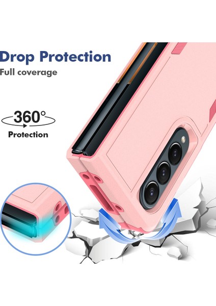 Samsung Galaxy Z Fold4 Için 5g Anti-Çizelge Pc + Tpu Katlanır Telefon Kılıfı Bırakma Rahat Arka Kapak (Yurt Dışından) modelleri