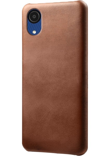 Samsung Galaxy A23E Cep Telefonu Kapağı Çekmeye Dayanıklı Dokulu Pu Deri Kaplamalı Pc Telefon Kılıfı (Yurt Dışından)